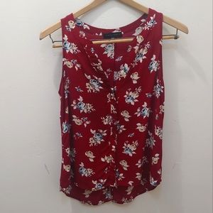 Sanctuary | Blaire Red Floral Sleeveless Blouse